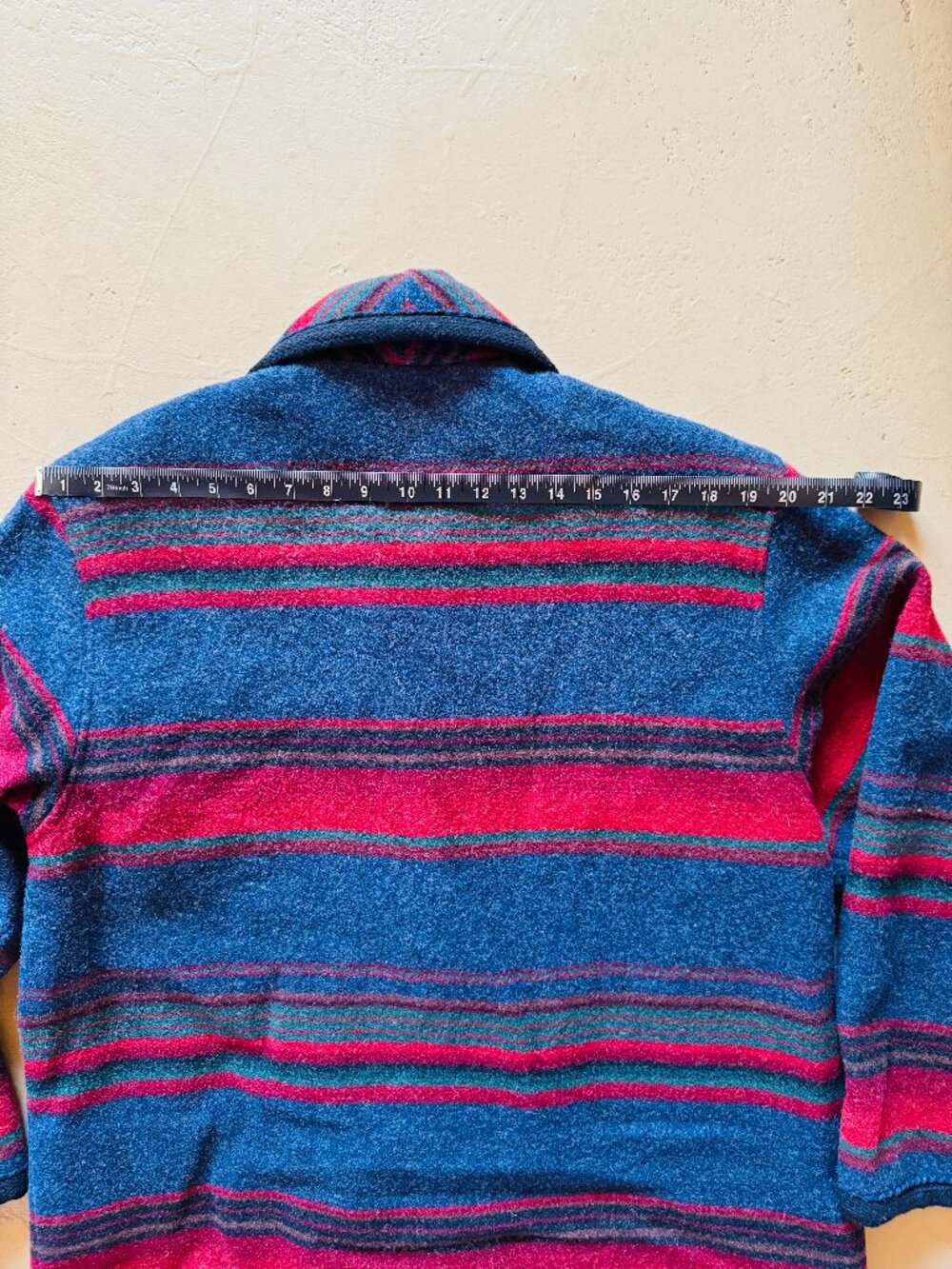 RARE Woolrich Wool Stripe Barn Field Chore Coat Jacket Large  EUC - Picture 7 of 7